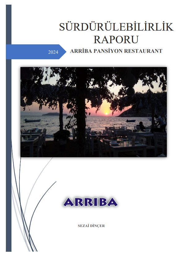 ARRİBA Pansiyon Restaurant Sürdürülebilirlik Raporu